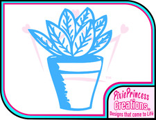 Adesivo vinile vaso piante