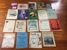 SPARTITI MUSICALI - LOTTO DI 19 SPARTITI D'EPOCA primi '900