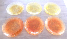 Nuovo servizio 6 piatti in vetro colorato IVV lavorazione a mano made in Italy 