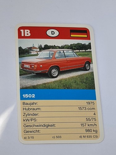 Bmw 1502 1b scheda - bmw,