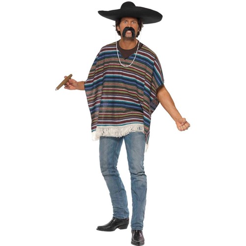 Smiffys classico poncho - -,