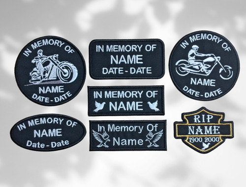 Biker memorial custom patch - custom,