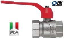 VALVOLA A SFERA FEMMINA-FEMMINA FF F/F A LEVA DA 1/2 A 2 POLLICI