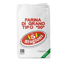 FARINA "00" ORO 5 STAGIONI PIZZA 10 KG umiditá massima 15,5%, valore W 390