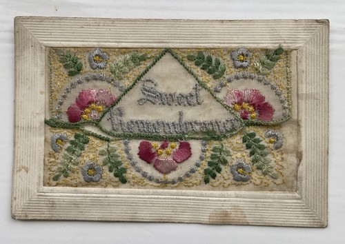 Ww1 embroidered silk - ww1, postcard