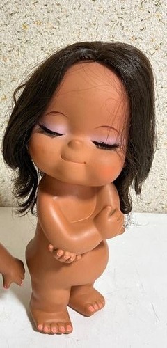 Bambola gomma vintage hula - di,