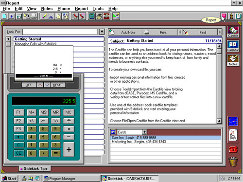 Borland sidekick for - borland,