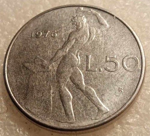 Moneta repubblica italiana - italiana, 50