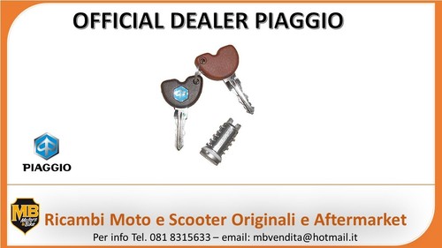 Kit serrature chiavi - kit, piaggio