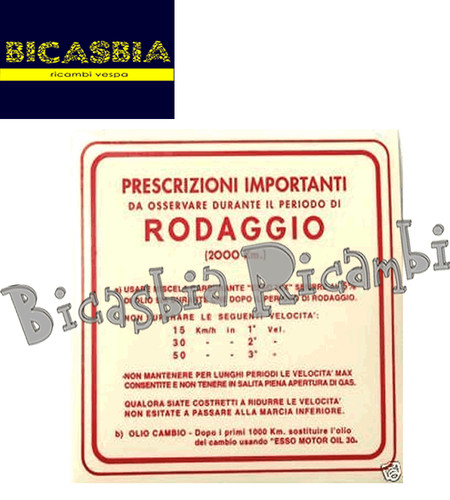 0647 targhetta adesivo rossa - 0647,
