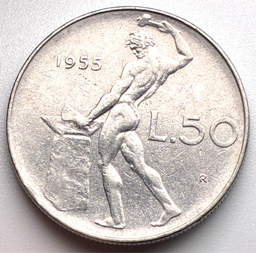 Italy lire 1955 r - /, /