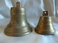 2 PICCOLE CAMPANELLE IN BRONZO