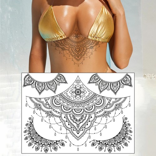 Set tatuaggi temporanei lotus - set,