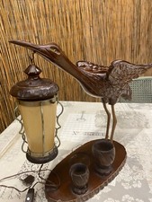 lampada da tavolo antica da collezione, fatta a mano con più di 100 anni di vita