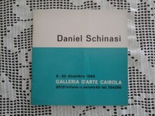  GALLERIA D'ARTE Cairola invito mostra di Daniel Schinasi 9 - 20 dicembre 1969