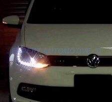 FARI NERI/ROSSO GTI MOD LED DIURNI   POLO 6R 6C DAL 2009 