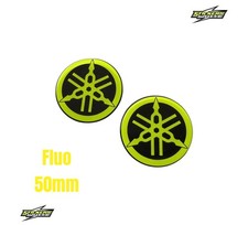 2 Adesivi 3M Resinato 3D da 50mm Diapason Emblema Yamaha TMAX T MAX Moto LOGO