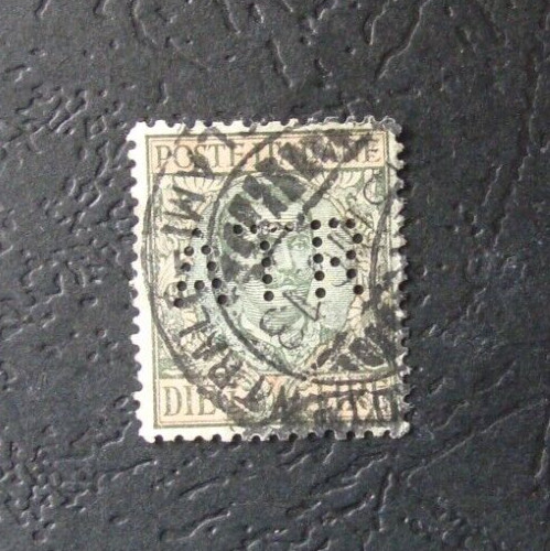 Perfin perforato francobolli - perfin-,