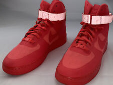 NIKE AIR FORCE 1 HI Hyperfuse 2011 ROSSO SOLARE Glow RARA senza scatola 454433-600 taglia 11