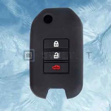 Cover Chiave Silicone Nera per Honda 3 Pulsanti
