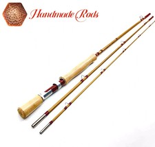 Canna da pesca in bambù fatta