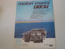 advertising Pubblicità 1973 MOTORI MARINI FIAT - AIFO