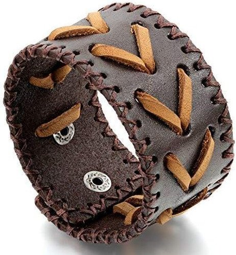 Bracciale uomo pelle cuoio - pelle,