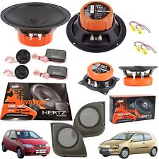 Kit 6 Casse Altoparlanti Hertz Anteriori Posteriori + Tasche per Fiat Punto 188