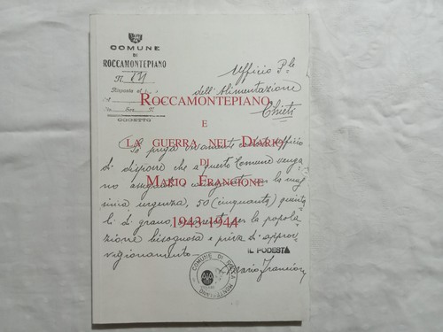 Roccamontepiano guerra - roccamontepiano, la