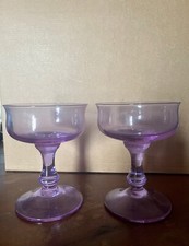 coppe champagne in vetro viola