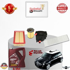 KIT TAGLIANDO FILTRI + OLIO MINI COOPER II 1.6 DIESEL 80KW 109CV DAL 2008 ->2010