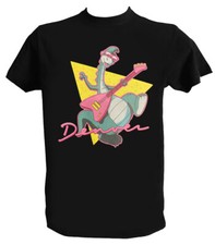 T shirt Denver Dinosauro Uomo Bambino Trash Maglietta Cartoni Animati Anni 80