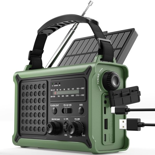 Radio manovella 12000 mah - manovella,
