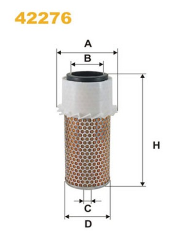 Filtro aria wix filter - aria, 42276