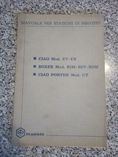 Manuale Per Stazioni Di Servizio  Piaggio Ciao  C7 C9 Boxer Ciao Porter_no Vespa