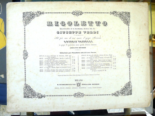 Spartito antico ricordi - spartito,