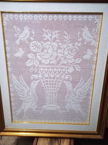Quadro uncinetto fatto - quadro,