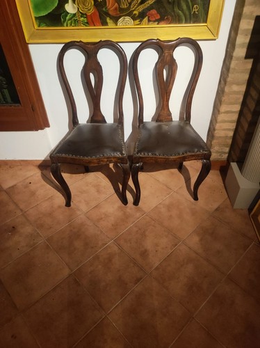 Coppia sedie chippendale anni - sedie,