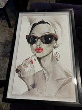 'Audrey Hepburn' Framed