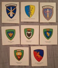 Lotto 8 Adesivi Stemmi Fregi