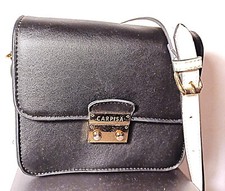 Borsa tracolla Carpisa piccola cm. 17 x 15 scomparti interni blu notte e bianca