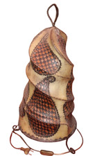 Lampada da tavolo etnica marocchina originale pelle cammello Marocco