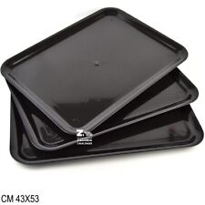 VASSOIO SOTTOTORTA PAPERINO CM 43X53 IN PLASTICA NERO PER TORTE DOLCI SALATI