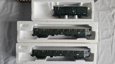 Lotto Lima 3 vagoni carrozze DB d epoca 309309 309130 1/87 HO