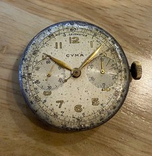 Vintage Raro Cyma Cronografo
