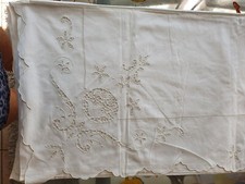 BELLISSIMA PARURE LENZUOLA MATRIMONIALI RICAMATE 