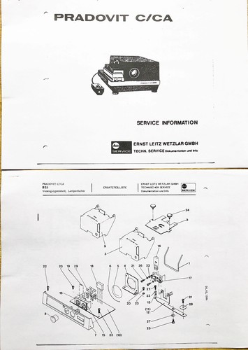 Leitz leica pradovit - leitz, c/ca