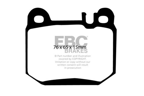 Pastiglie freno posteriori ebc - freno,