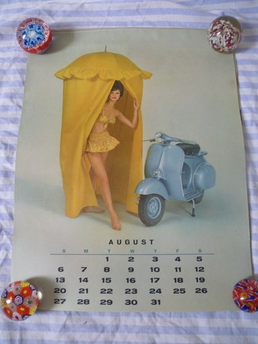Vespa calendar page copy 1961 - calendar,