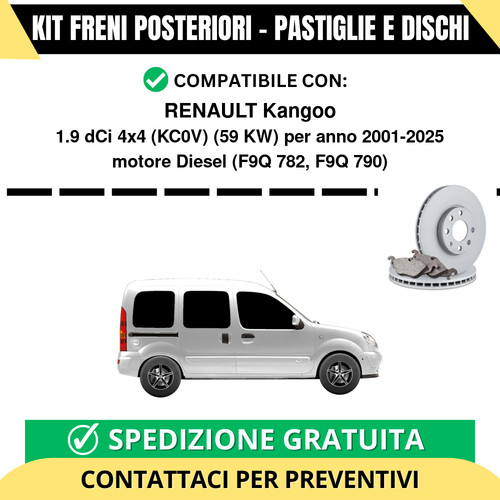 Kit freni posteriori per - freni,